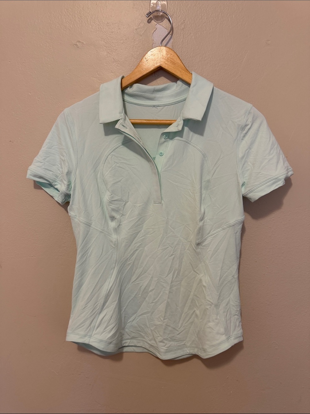 lululemon athletica Light Blue Polo Button-Down Shirt